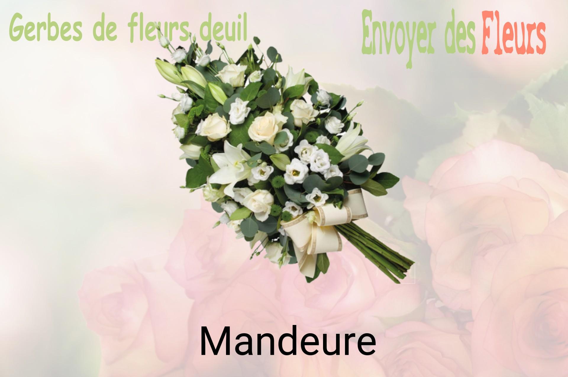 Gerbe de fleurs de deuil livrée à Mandeure